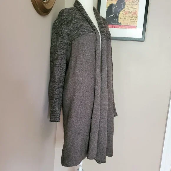 Eileen Fisher Yak Wool Blend Colorblock Long Cardigan Size Small LIKE NEW - Picture 5 of 15